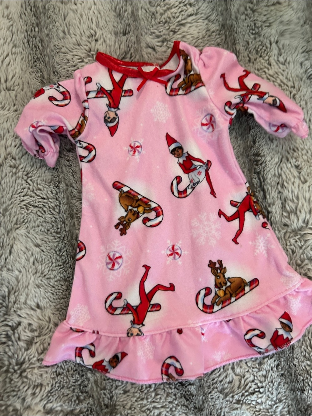 Girls Holiday Pajamas + Matching Doll PJs Bundle - Sizes 8 & 10 - Picture 7 of 16
